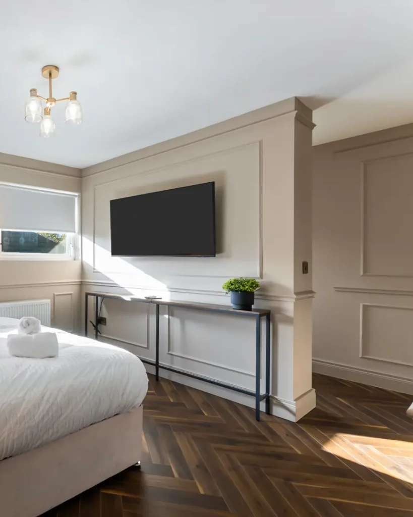 Bedroom 2 towards walk in wardrobe