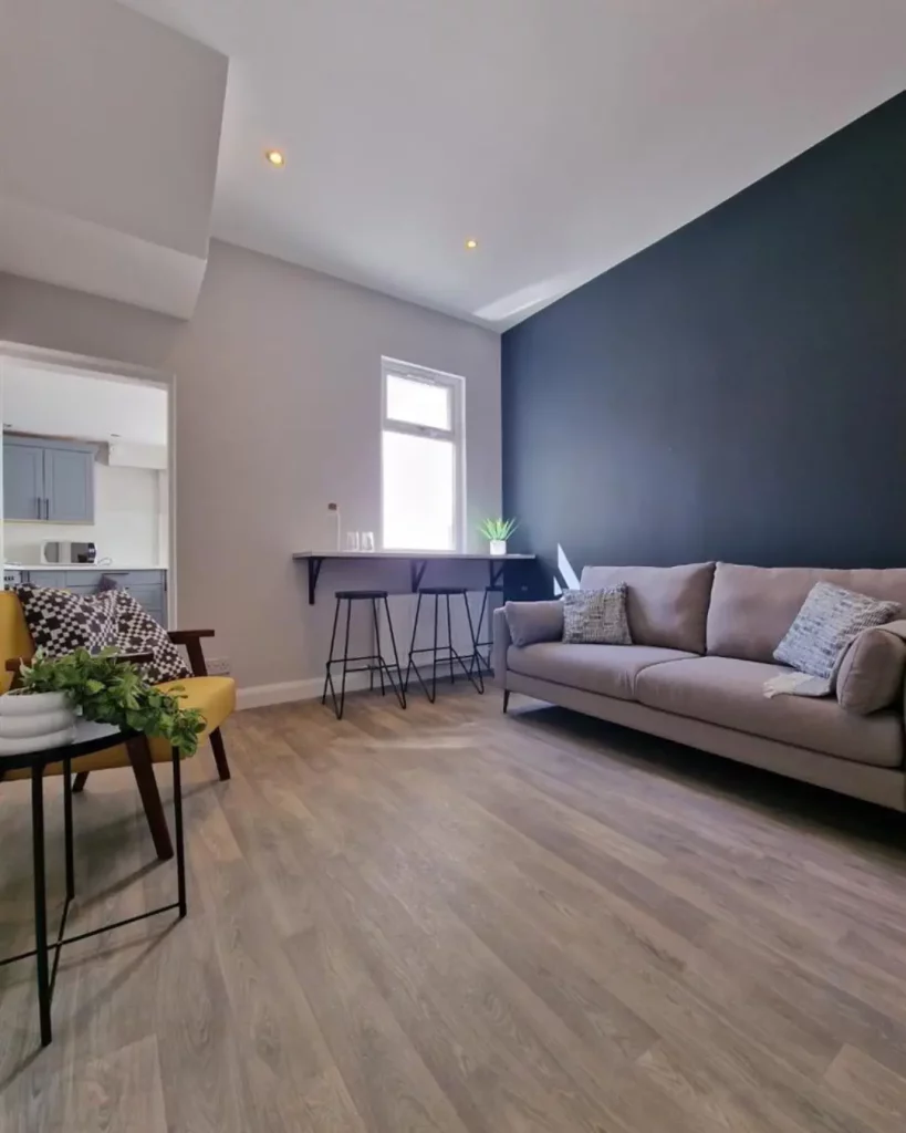 HMO living room after staging